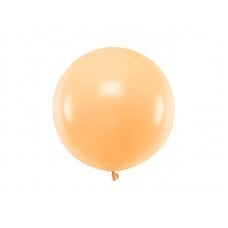 Apaļš balons 60 cm, pastelis gaišs persiks cena un informācija | Baloni | 220.lv