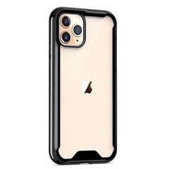 Mocco Acrylic Air Case Aizmugurējais Silikona Vāciņš Paredzēts Apple iPhone 12 Pro Max Caurspīdīgs-Melns cena un informācija | Mocco Planšetdatori, e-grāmatu lasītāji un piederumi | 220.lv