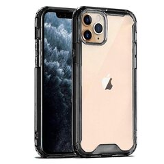 Mocco Acrylic Air Case Aizmugurējais Silikona Vāciņš Paredzēts Apple iPhone 12 Pro Max Caurspīdīgs-Melns cena un informācija | Mocco Mobilie telefoni un aksesuāri | 220.lv