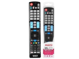ТВ пульт HQ LXHL930 LG LCD RM-L930 / SMART / Netflix / черный цена и информация | Аксессуары для телевизоров и Smart TV | 220.lv