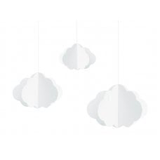 Подвесной декор Clouds, белый, 17-28 см (1 шт. / 3 шт.) цена и информация | Праздничные декорации | 220.lv