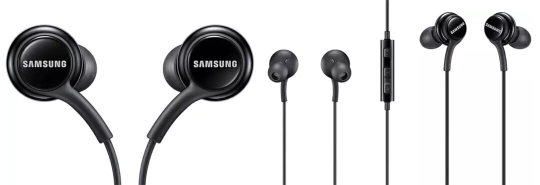 Samsung Stereo austiņas 3,5 mm EO-IA500BB melnas цена и информация | Austiņas | 220.lv