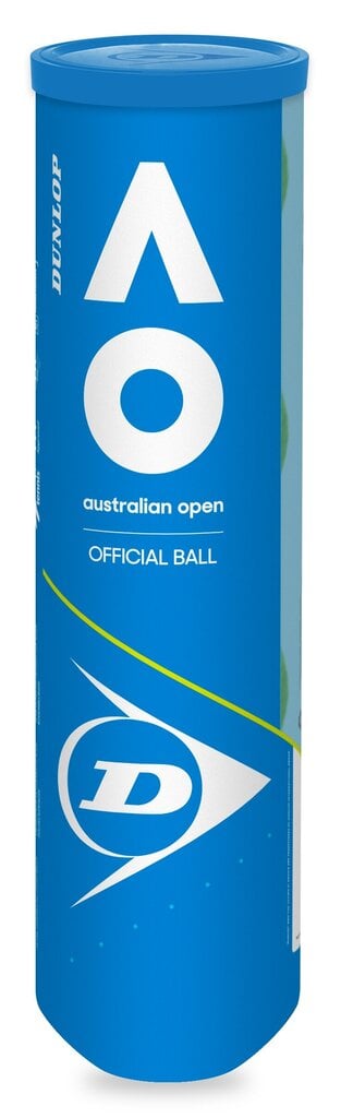 Tenisa bumbiņas Dunlop Australian Open UpperMid ITF, 4 gab. cena un informācija | Āra tenisa preces | 220.lv