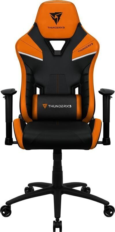 Spēļu krēsls ThunderX3 TC5, melns/ oranžs cena un informācija | Biroja krēsli | 220.lv