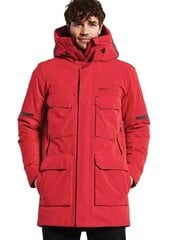 Didriksons vīriešu ziemas virsjaka DREW, sarkanā krāsā S 907160501 цена и информация | Мужские куртки | 220.lv