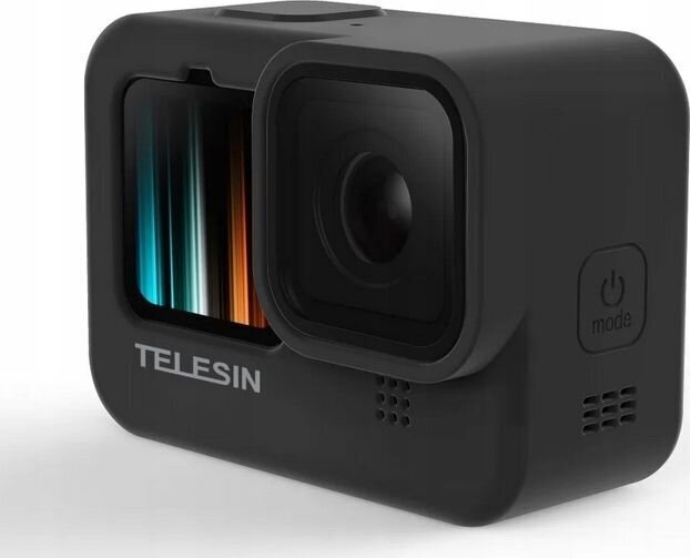 Telesin silikona maciņš kamerām GoPro Hero 9 / Hero 10, melns cena un informācija | Somas videokamerām | 220.lv