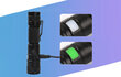 Lukturis Superfire A2, USB, ZOOM 650lm, 200m cena un informācija | Lukturi | 220.lv