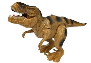 Kustīgs dinozaurs Tiranozaurs ar skaņas un gaismas efektiem цена и информация | Конструктор автомобилей игрушки для мальчиков | 220.lv