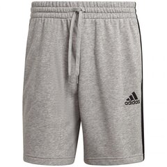 Vīriešu šorti Adidas Essentials French Terry 3-Stripes M GK9599, pelēki cena un informācija | Vīriešu šorti | 220.lv