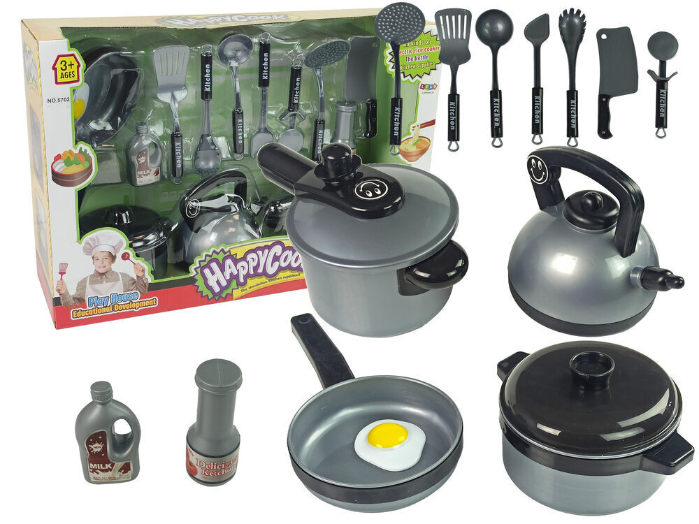 Rotaļlietu virtuves katlu un instrumentu komplekts cena un informācija | Rotaļlietas meitenēm | 220.lv