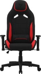 Spēļu krēsls Sense7 Vanguard, gobelēns, melns/sarkans цена и информация | Офисные кресла | 220.lv