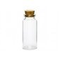 Stikla pudeles ar korķa aizbāzni, 7,5 cm (1 iep. / 12 gab.) cena un informācija | Ūdens pudeles | 220.lv