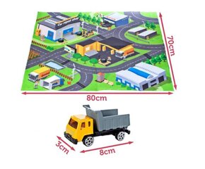 Automašīnu komplekts ar rotaļu paklājiņu cena un informācija | Rotaļlietas zēniem | 220.lv