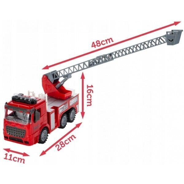 Ugunsdzēsēju mašīna ar skaņas signāliem cena un informācija | Rotaļlietas zēniem | 220.lv