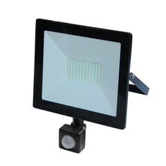 Prožektors ar sensoru, Volteno LED SLIM LUX, 50W cena un informācija | Lukturi | 220.lv
