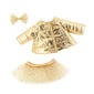 Apģērbu komplekts LUCKY DOGGY sunīšiem Zelta jaciņa cena un informācija | Mīkstās (plīša) rotaļlietas | 220.lv