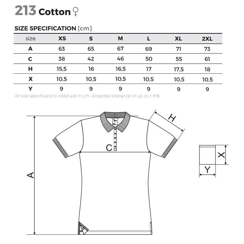 Kokvilnas polo krekls sievietēm цена и информация | T-krekli sievietēm | 220.lv