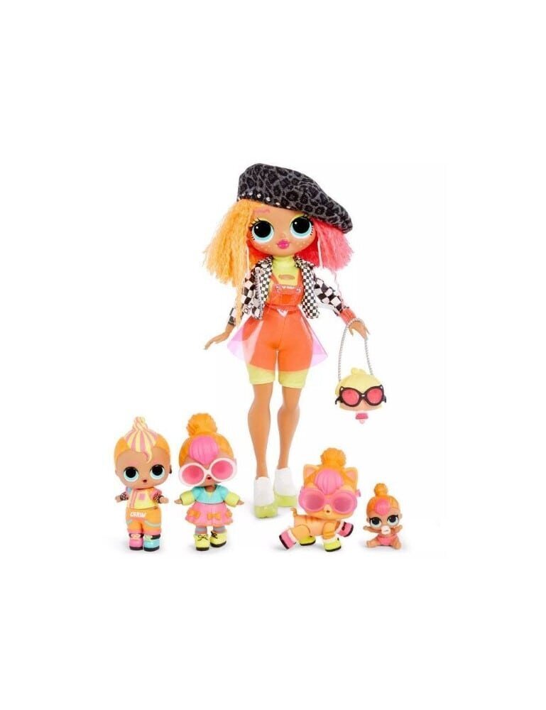 Lelle - LOL Surprise! OMG Neon QT Family - Bigger Surprise +45 surprises cena un informācija | Rotaļlietas meitenēm | 220.lv