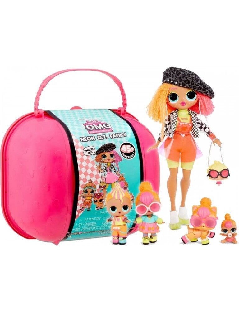 Lelle - LOL Surprise! OMG Neon QT Family - Bigger Surprise +45 surprises цена и информация | Rotaļlietas meitenēm | 220.lv