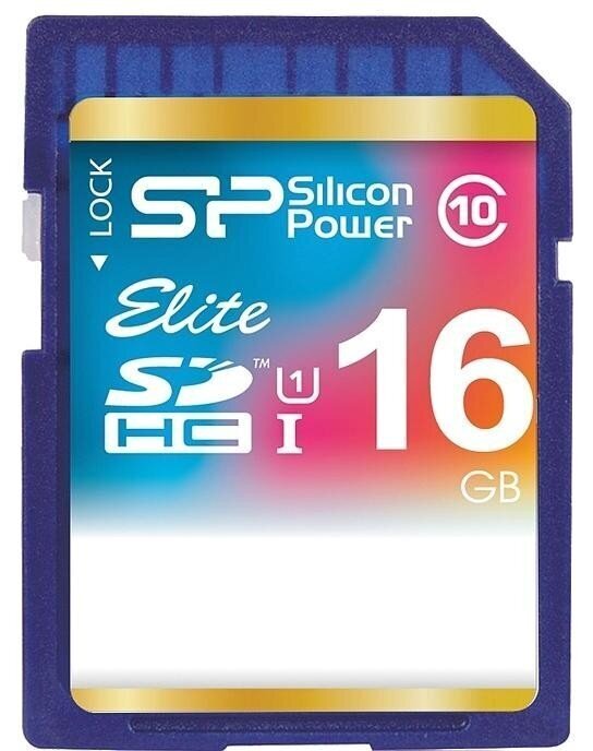 Silicon Power atmiņas karte SDHC 16GB Elite cena un informācija | USB Atmiņas kartes | 220.lv