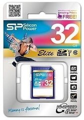 Silicon Power карта памяти SDHC 32GB Elite цена и информация | USB накопители | 220.lv