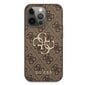 Oriģinālais GUESS Big Metal Logo telefona maciņš paredzēts iPhone 13 Pro, brūns cena un informācija | Telefonu vāciņi, maciņi | 220.lv