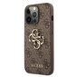 Oriģinālais GUESS Big Metal Logo telefona maciņš paredzēts iPhone 13 Pro, brūns cena un informācija | Telefonu vāciņi, maciņi | 220.lv