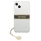 Original GUESS Brown Strap Charm telefona vāciņš paredzēts iPhone 13 Mini, caurspīdīgs цена и информация | Telefonu vāciņi, maciņi | 220.lv