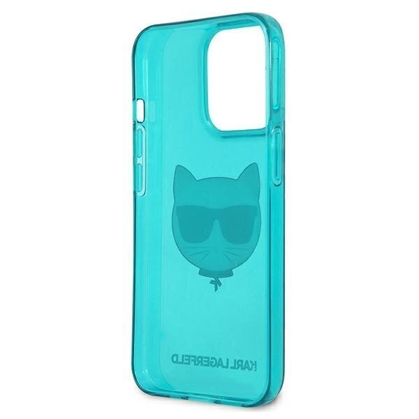 Original KARL LAGERFELD Glitter Shoupette Fluo telefona vāciņš paredzēts iPhone 13 / 13 Pro / 14, zils цена и информация | Telefonu vāciņi, maciņi | 220.lv