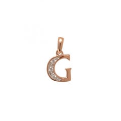 Золотой кулон буква ''G'' с бриллиантами ZKFY02343P5RD цена и информация | Украшения на шею | 220.lv