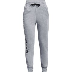 Sporta bikses zēniem Under Armour Rival Fleece Joggers Jr. 1356 487 036, pelēkas cena un informācija | Bikses zēniem | 220.lv