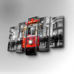 Репродукция из пяти частей Трамвай цена и информация | Картины | 220.lv