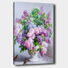 Репродукция Цветы в вазе и птицы цена и информация | Картины | 220.lv