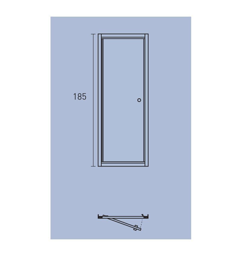 Dušas durvis TECNO 755 21T cena un informācija | Dušas durvis, dušas sienas | 220.lv