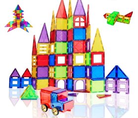 Magnētiskā puzle/konstruktors 106 gab. цена и информация | Развивающие игрушки | 220.lv