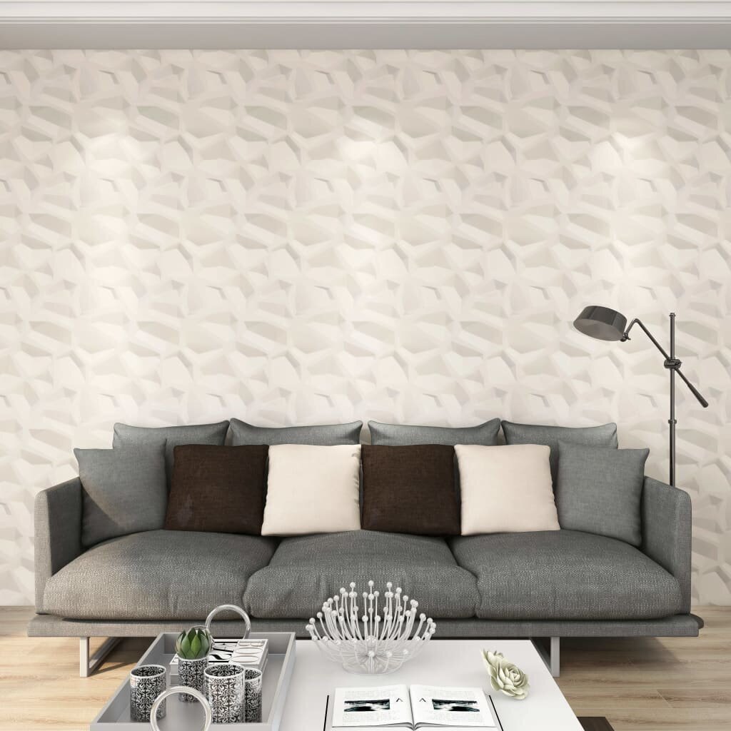 vidaXL sienas paneļi, 24 gab., 3D, 0,5x0,5 m, 6 m² цена и информация | Sienas flīzes | 220.lv