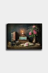 Репродукция Свечи и цветочная композиция цена и информация | Картины | 220.lv