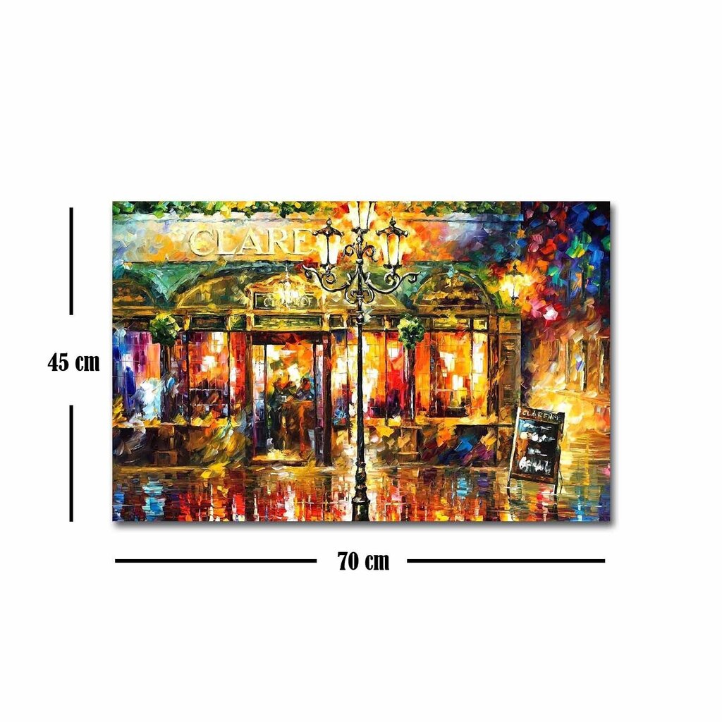 Reprodukcija Misty cafe (Leonid Afremov) cena un informācija | Gleznas | 220.lv