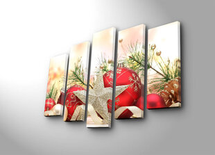 Репродукция из пяти частей Рождественские украшения цена и информация | Картины | 220.lv