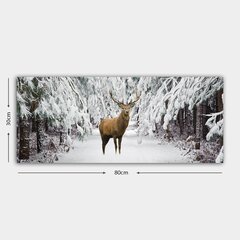Репродукция Лось в заснеженном лесу цена и информация | Картины | 220.lv