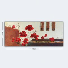 Reprodukcija Sarkani ziedi cena un informācija | Gleznas | 220.lv