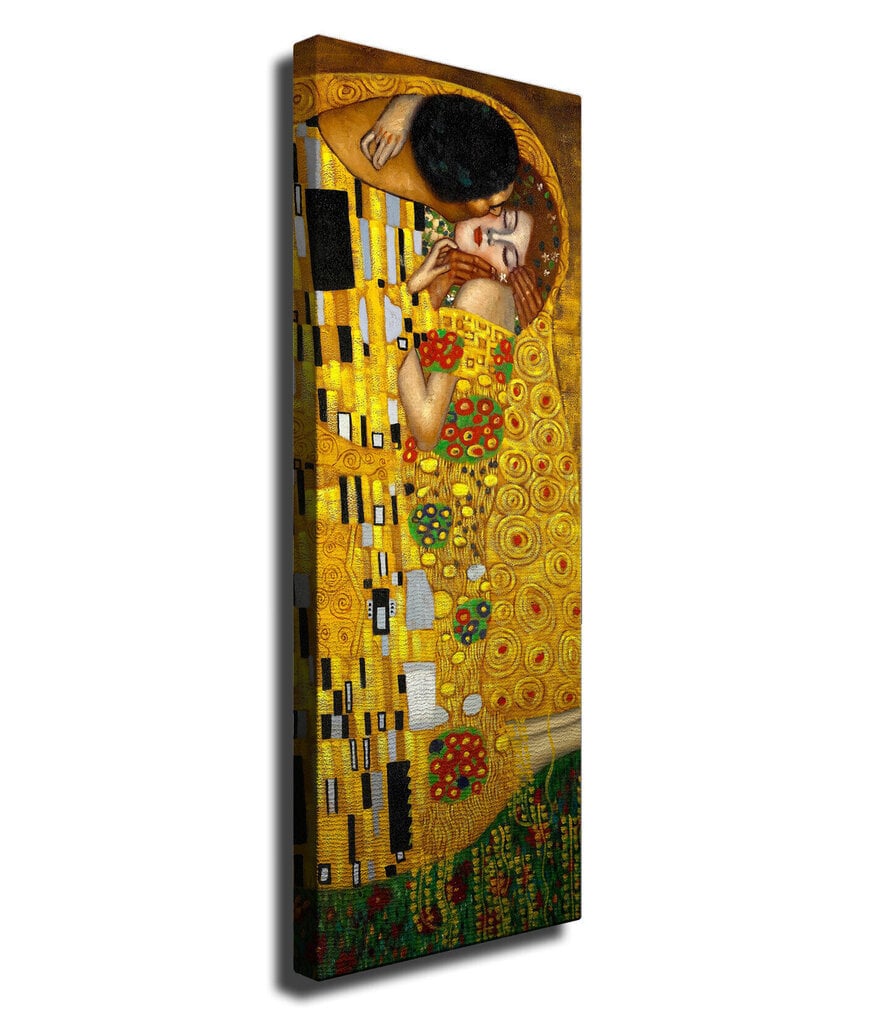 Reprodukcija Skūpsts (Gustavs Klimts) cena un informācija | Gleznas | 220.lv