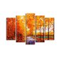 Piecu daļu reprodukcija Mežs rudenī цена и информация | Gleznas | 220.lv