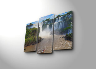 Репродукция из трех частей Водопад цена и информация | Картины | 220.lv
