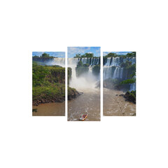 Репродукция из трех частей Водопад цена и информация | Картины | 220.lv