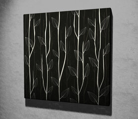 Репродукция Ветки с листьями (черно-белые) цена и информация | Картины | 220.lv