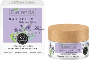 Sejas krēms Bielenda Bakuchiol BioRetinol Effect 50+, 50 ml цена и информация | Кремы для лица | 220.lv