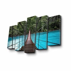 Репродукция из пяти частей Подвесной мост цена и информация | Картины | 220.lv