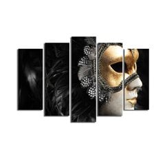 Репродукция из пяти частей Лицо с маской цена и информация | Картины | 220.lv
