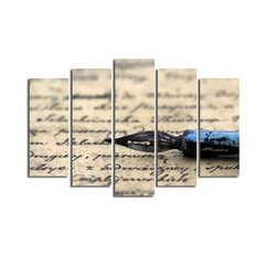 Piecu daļu reprodukcijas Rakstnieka pildspalva cena un informācija | Gleznas | 220.lv